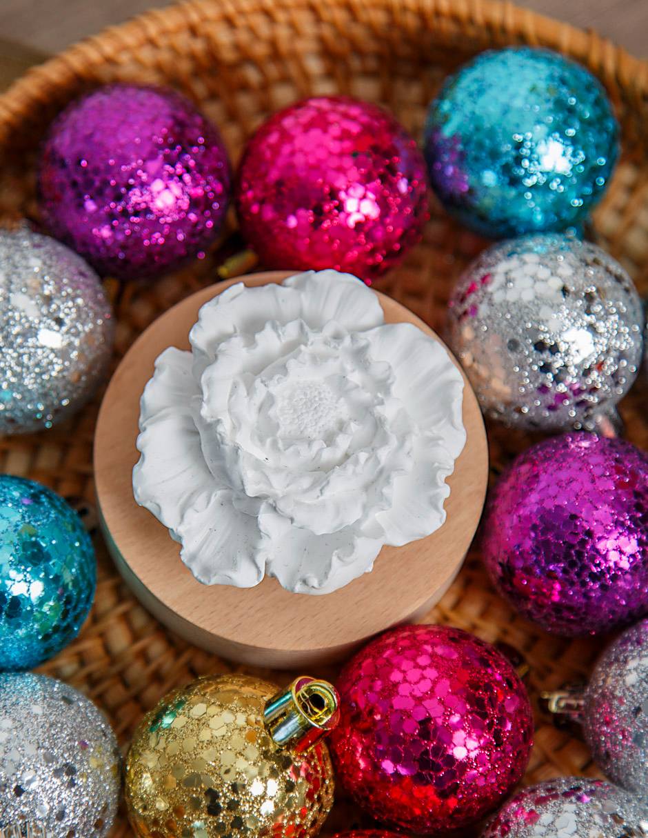 Aromatizante Navidad adorno perfumado de aroma bergamota y lavanda 4