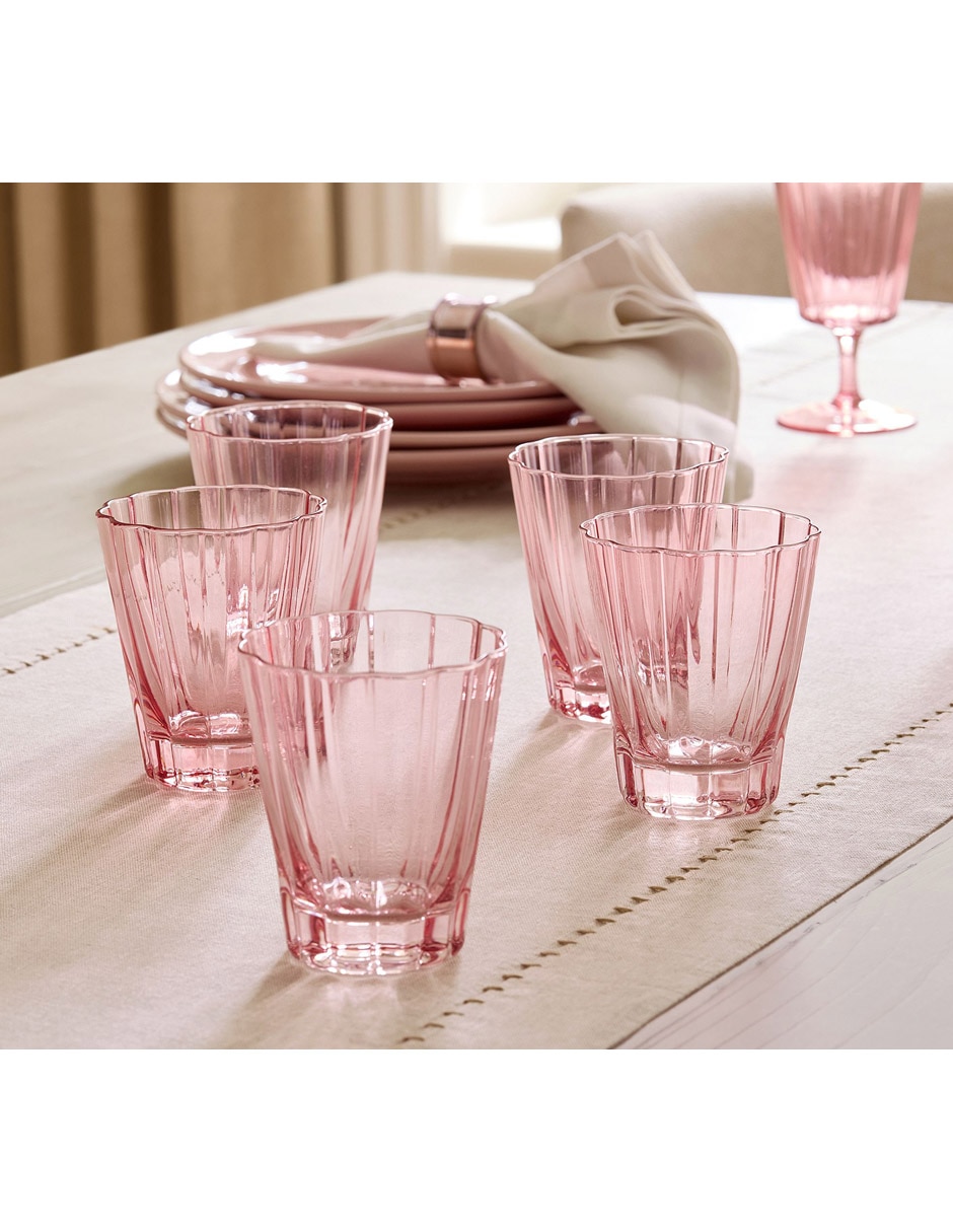 Vaso largo Fluted Drinkwar de vidrio