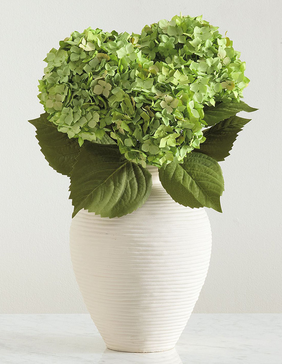 Ramo de hortensias decorativas Faux 5