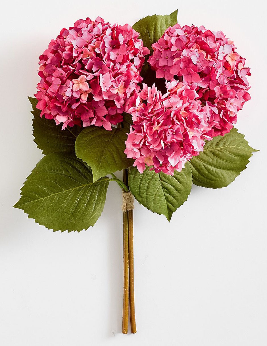 Ramo de hortensia decorativos Faux