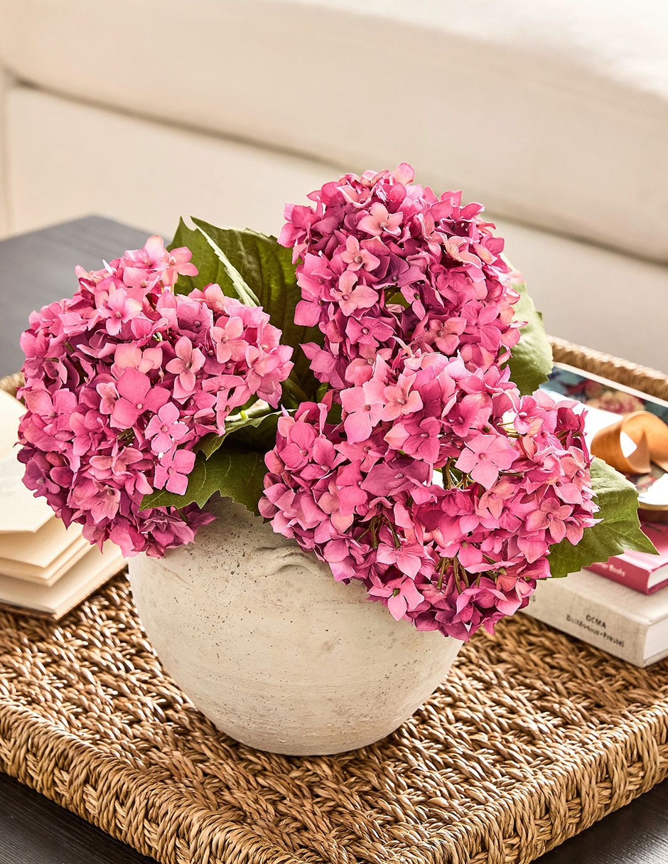 Ramo de hortensia decorativos Faux