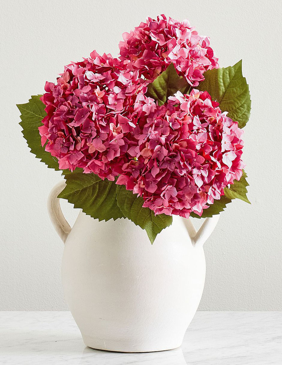 Ramo de hortensia decorativos Faux