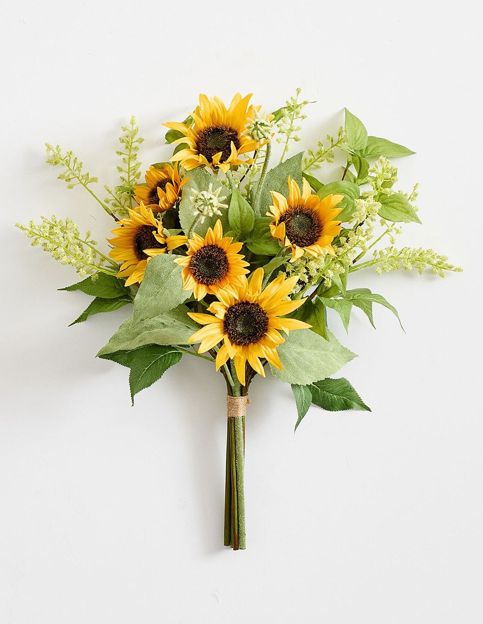 Paquete de girasoles y follaje decorativo faux bundle Paquete de girasoles y follaje decorativo faux bundle