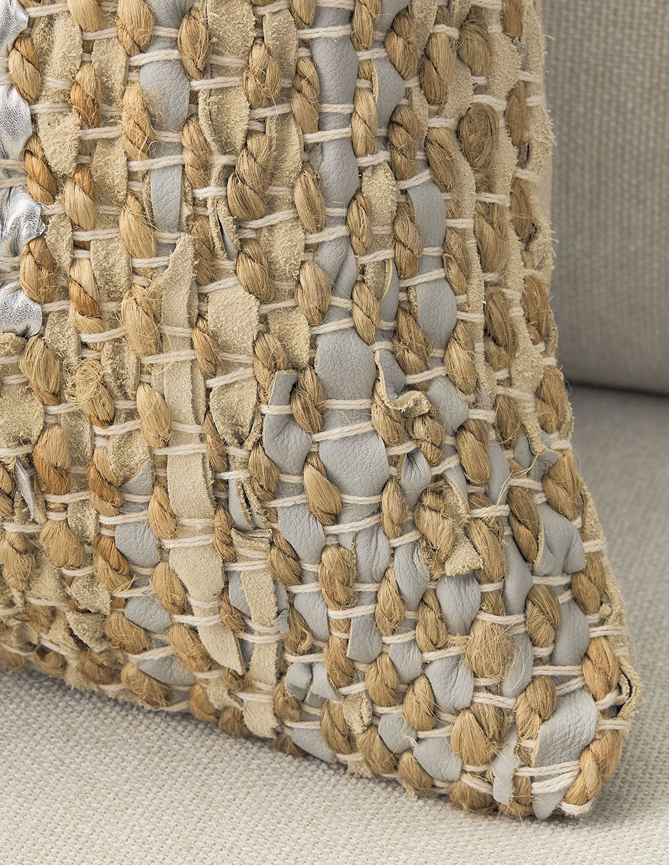 Funda para cojín Woven Leather