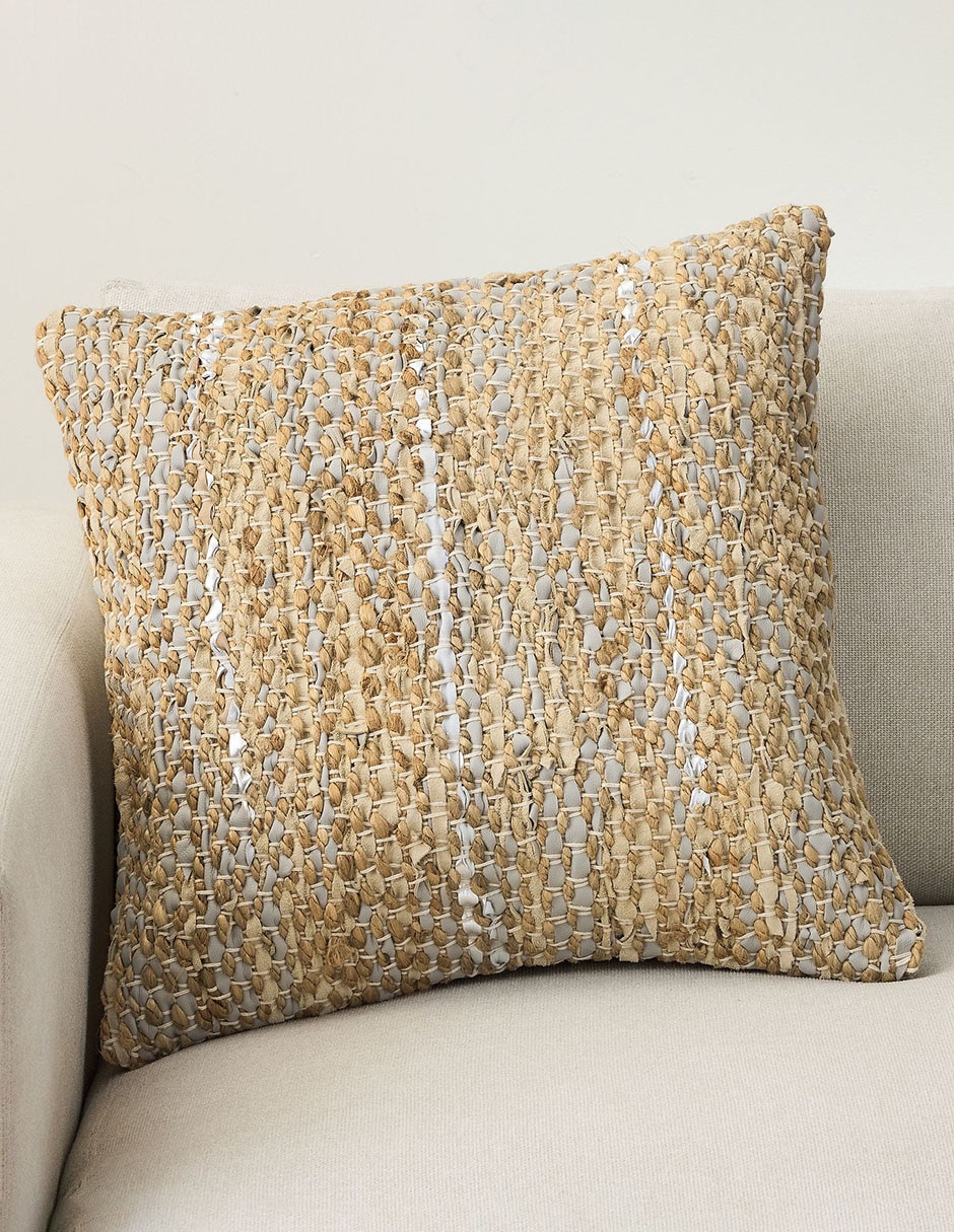 Funda para cojín Woven Leather
