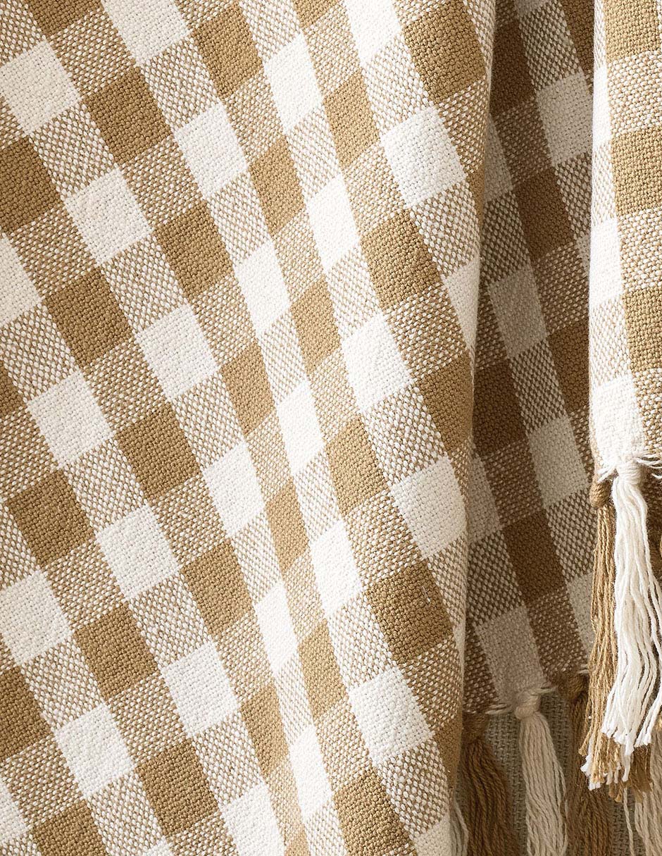 Manta decorativa Gingham Cuadros