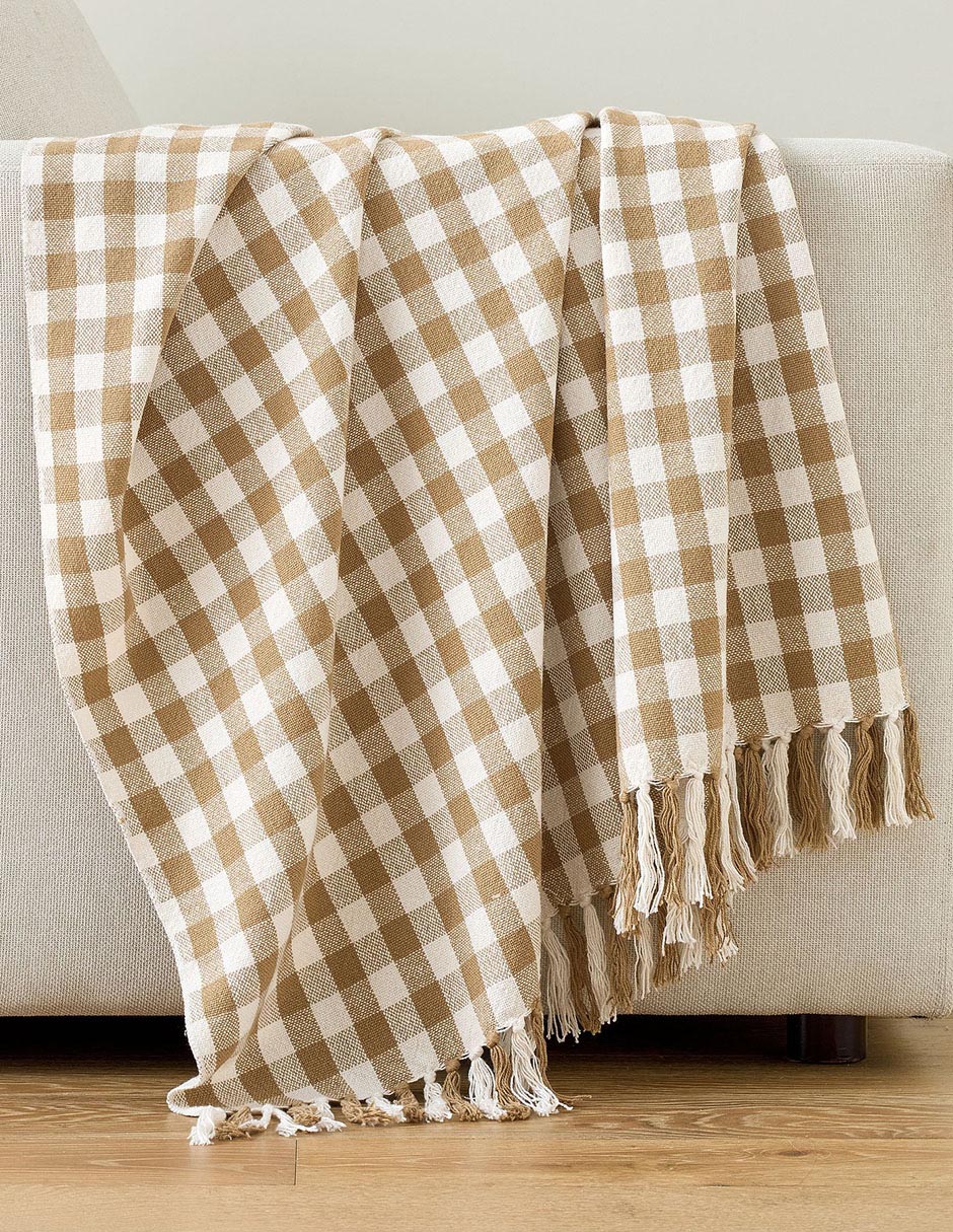 Manta decorativa Gingham Cuadros
