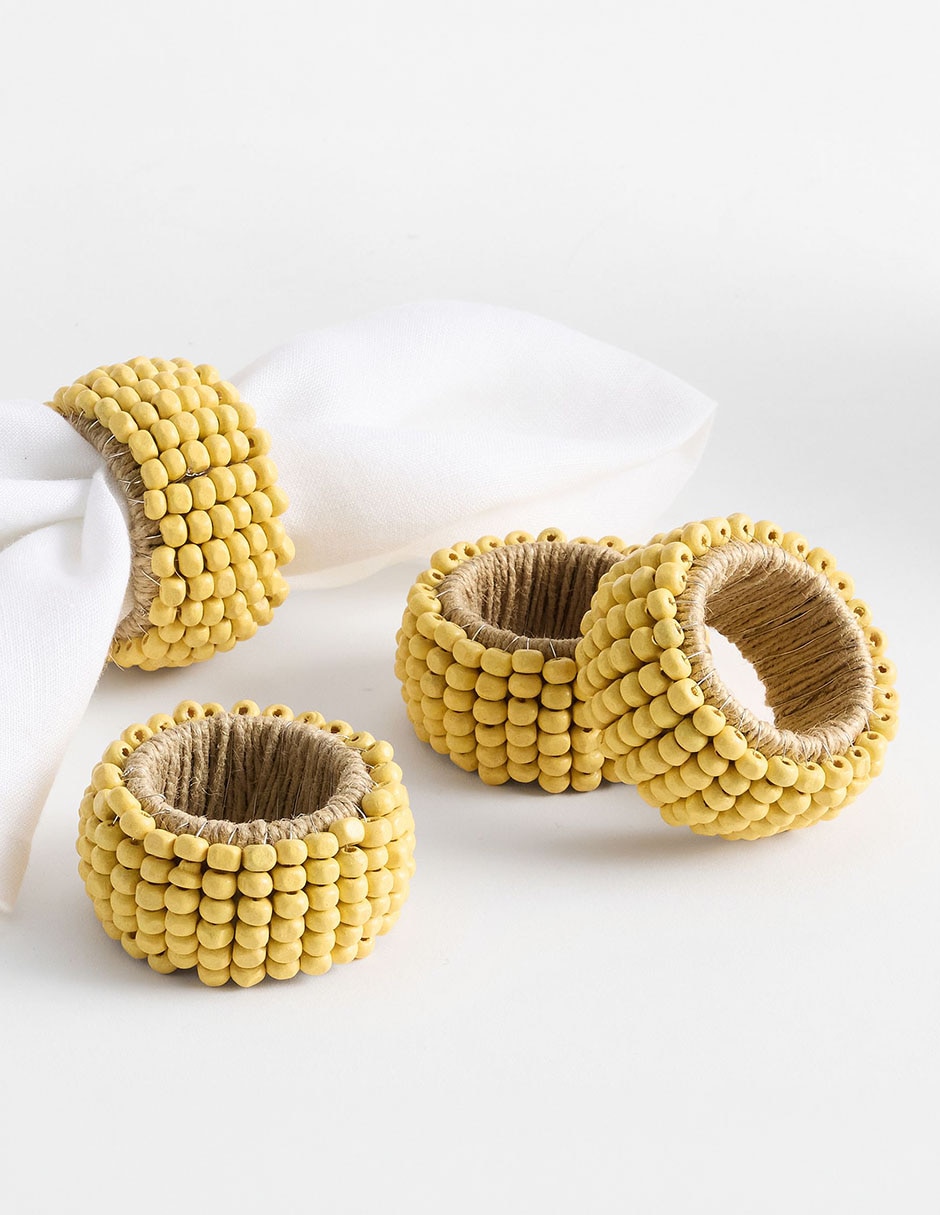 Set de aros para servilletas Lark 4 piezas