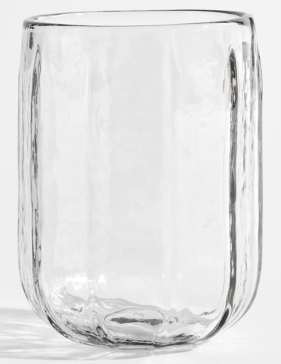 Vaso para vino Hammered Café de vidrio