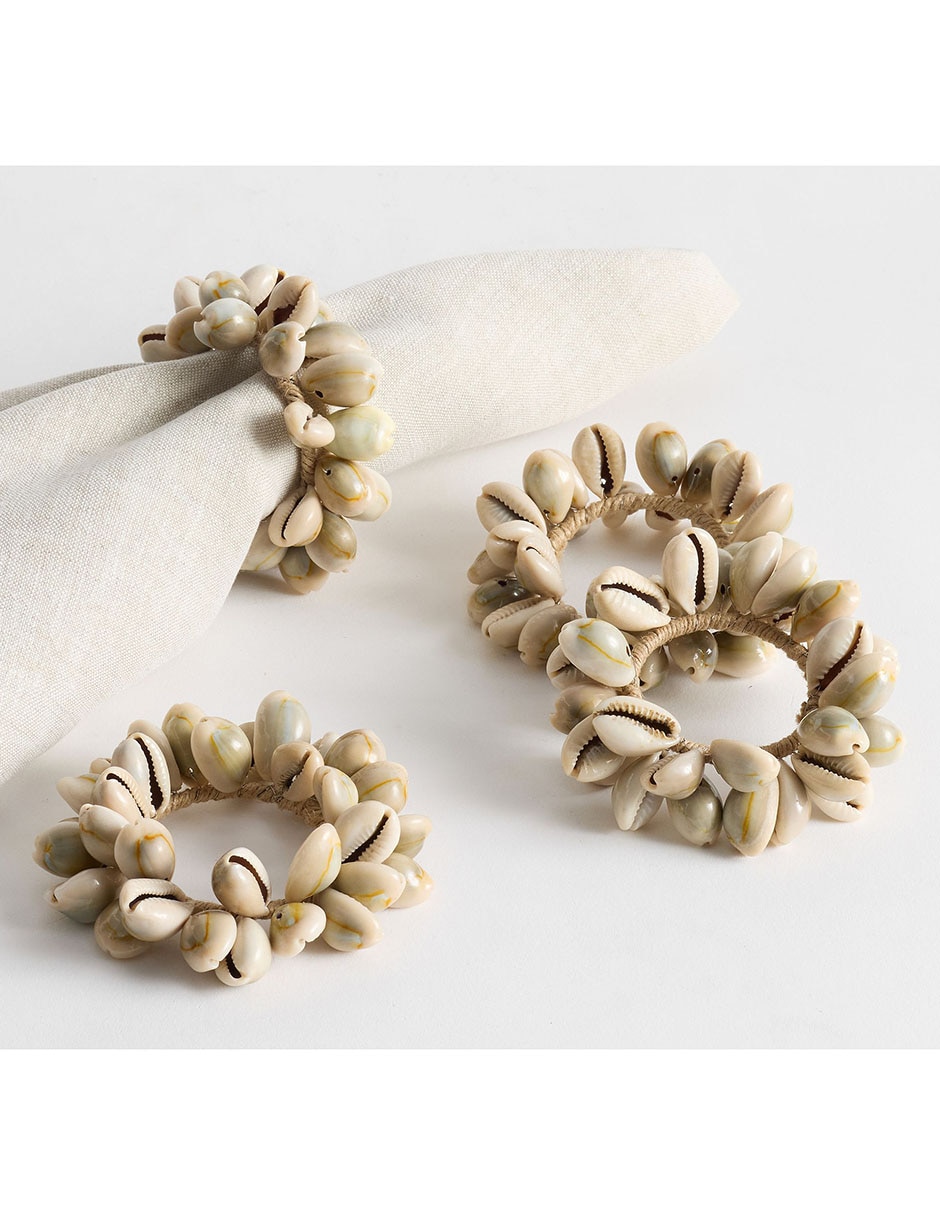 Set aro servilleta cowrie 4 piezas 1