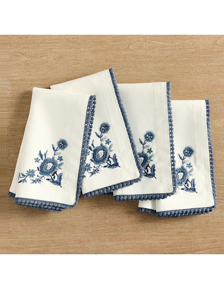 Set de servilletas Odette de algodón 4 piezas