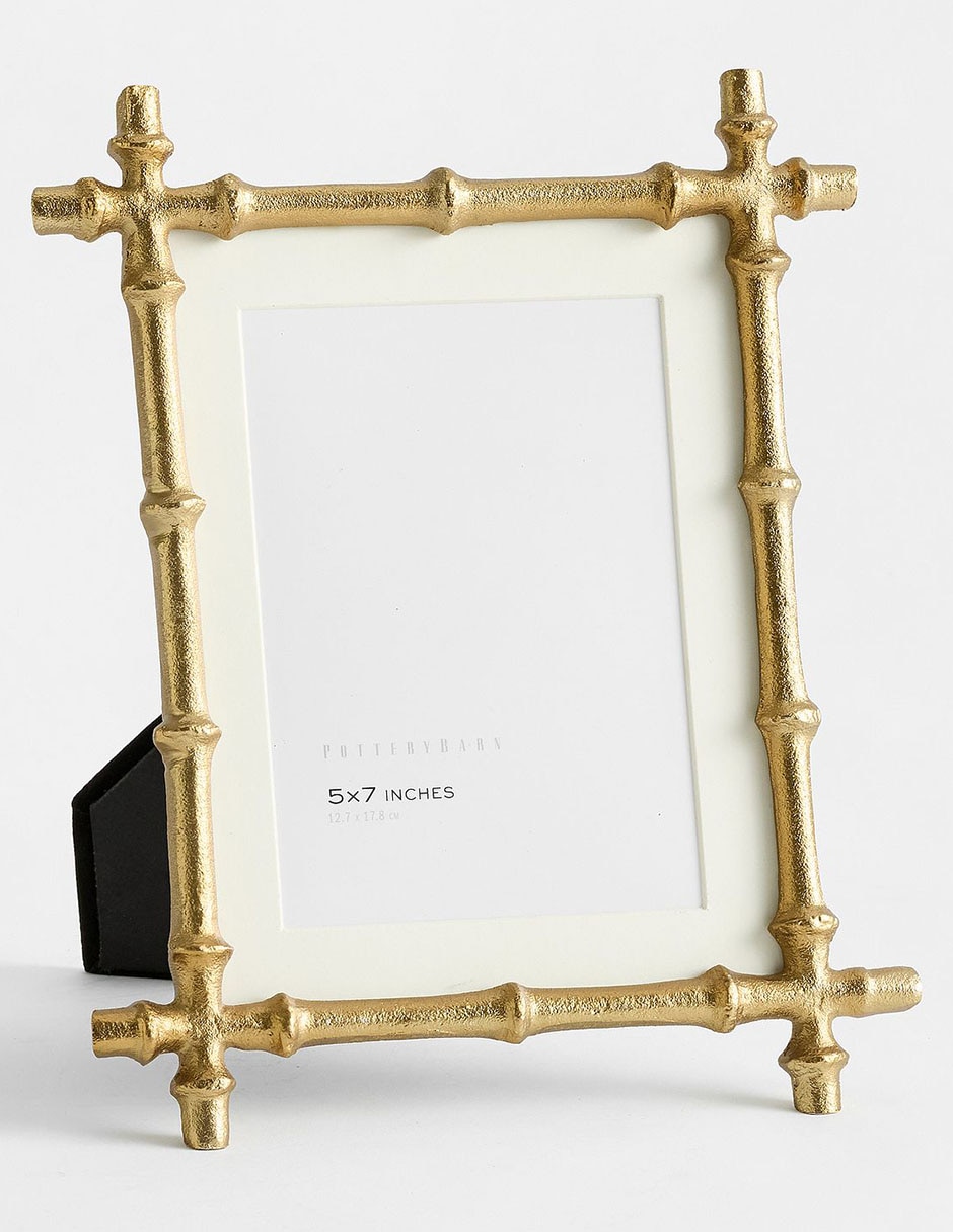 Portaretrato Brass Bamboo Frames de Latón para 1 foto