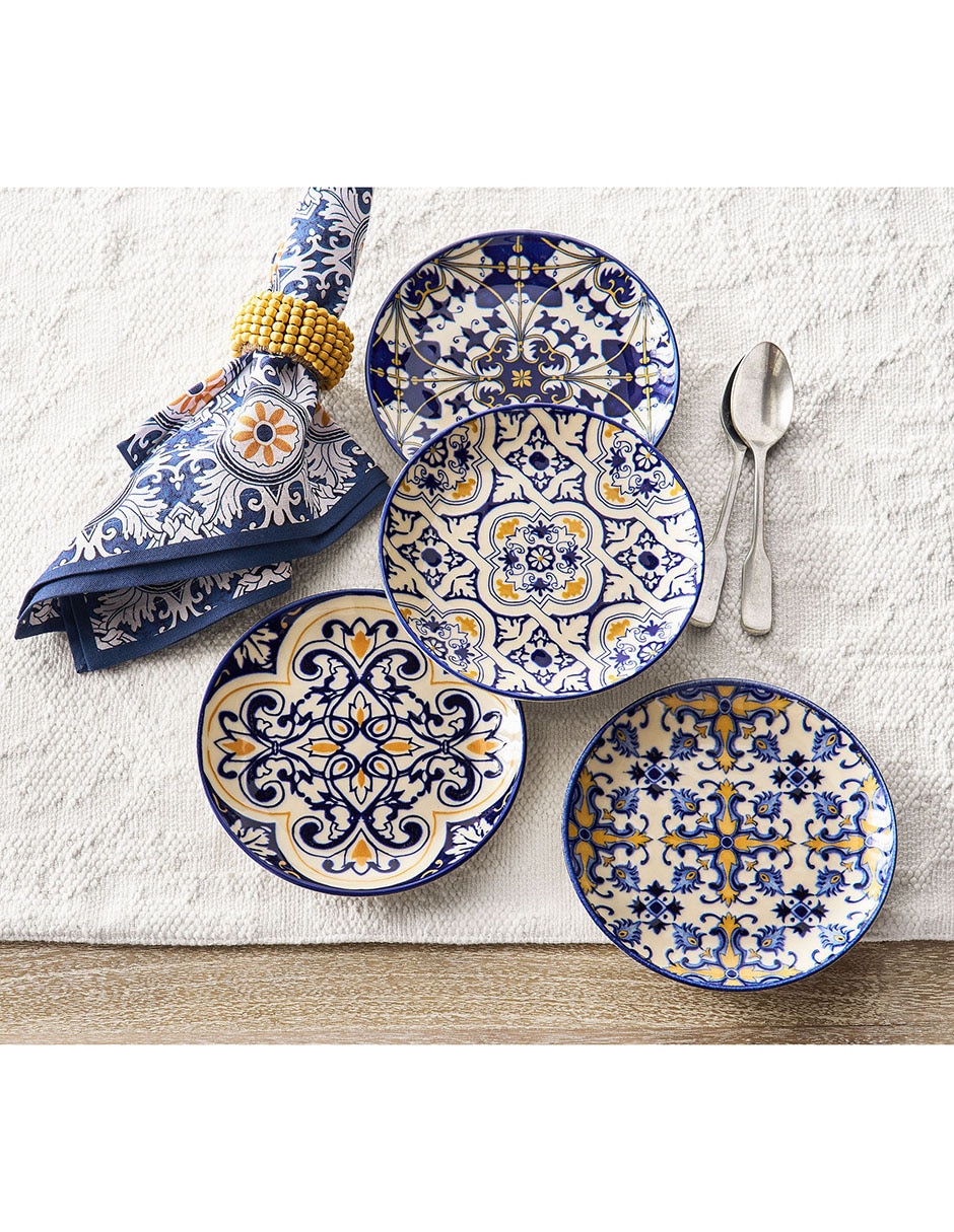 Set platos Lisbon de cerámica 4 piezas 2