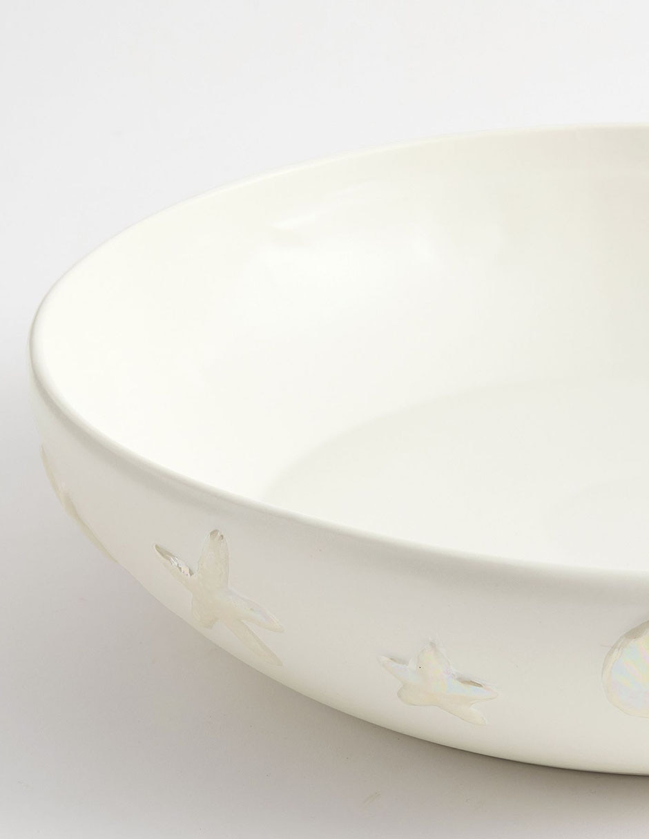 Bowl Coastal Embossed de cerámica