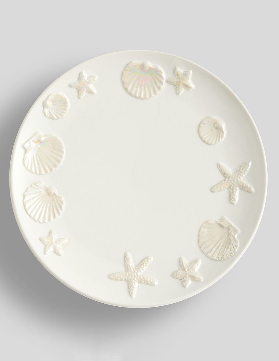 Plato de ensalada de stoneware