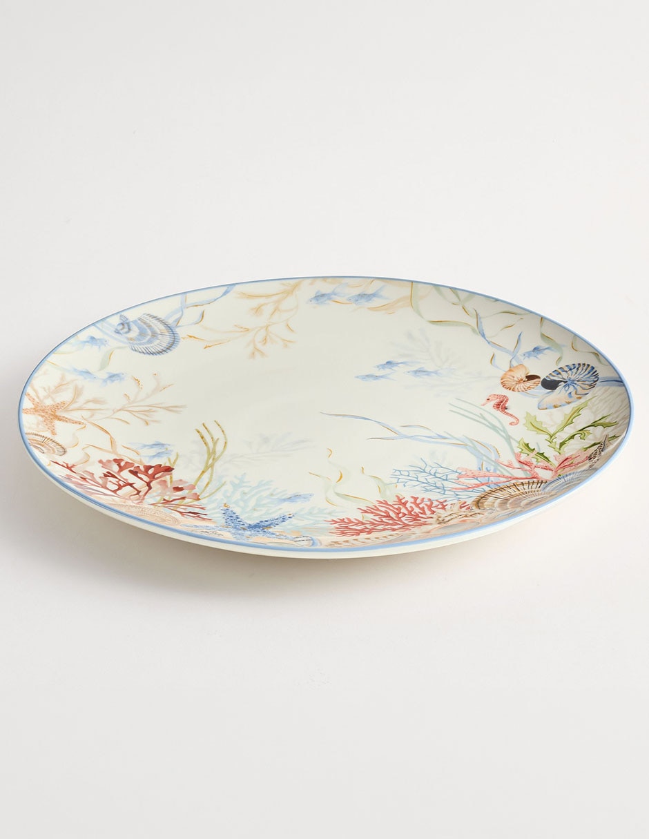 Plato de servicio Enchanted Sea de Stoneware