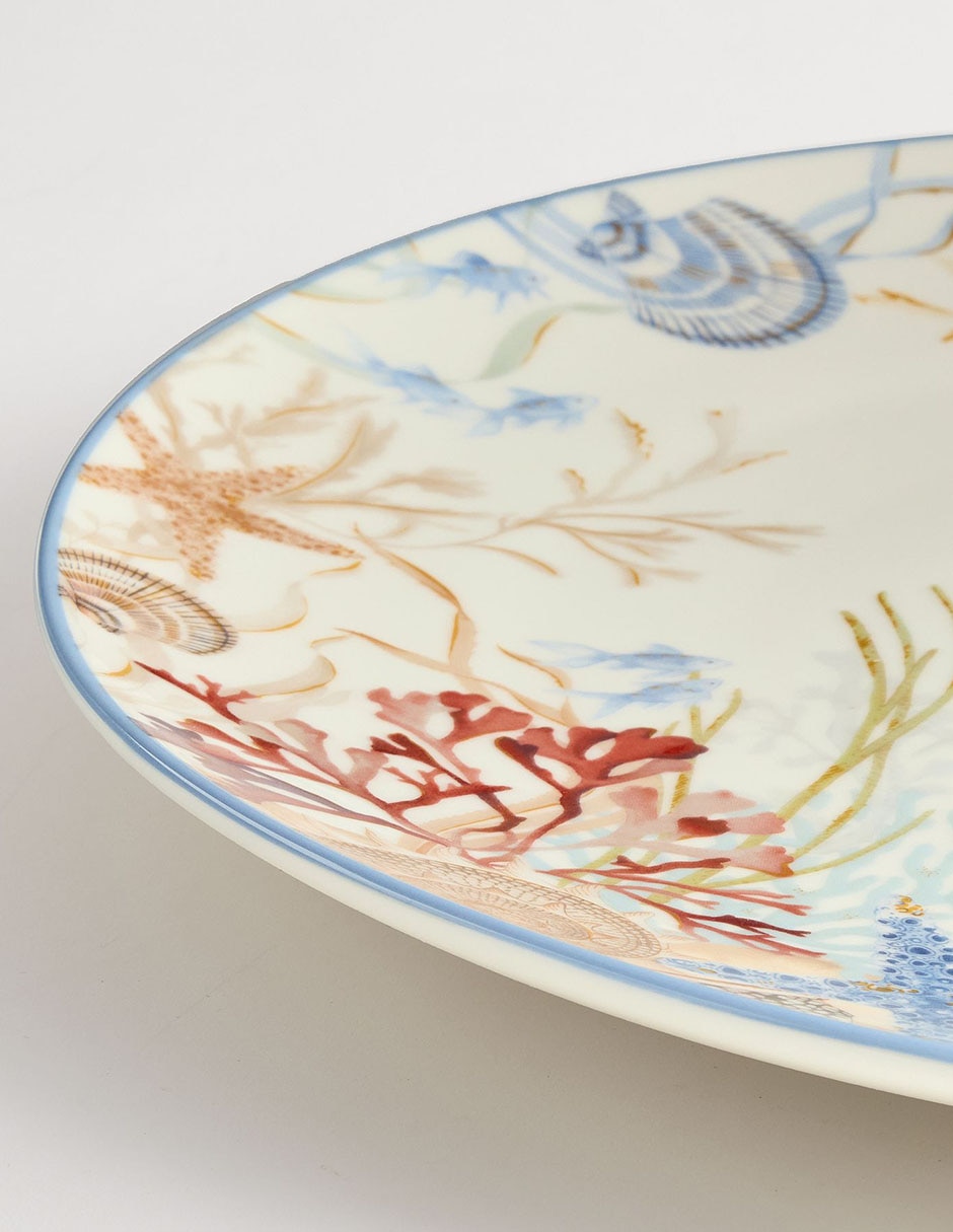 PLATO DE SERVICIO PB ENCHA, MULTICOLOR