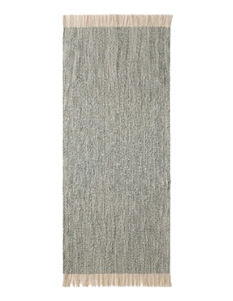 Camino de mesa frayed textured