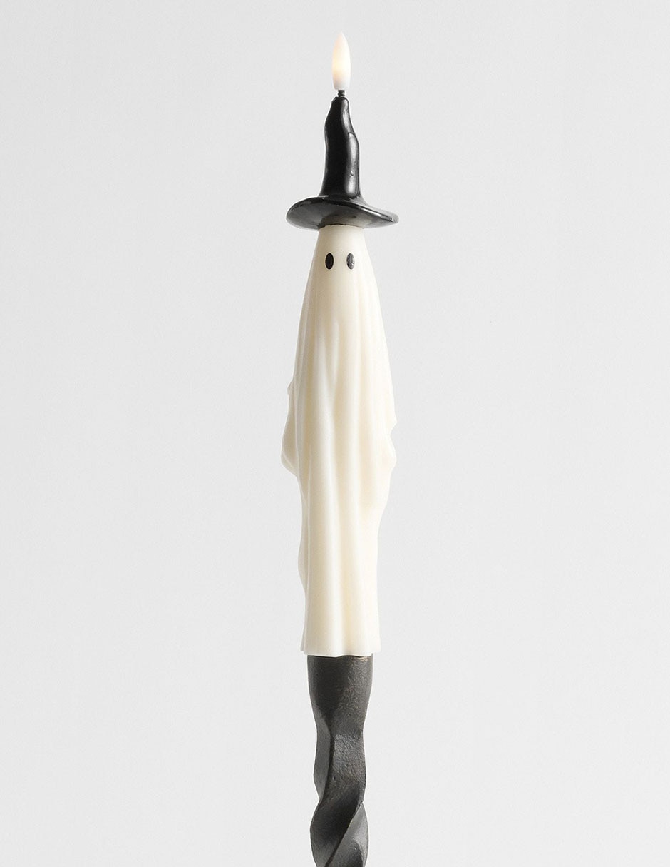 Figura decorativa de vela fantasma flameless