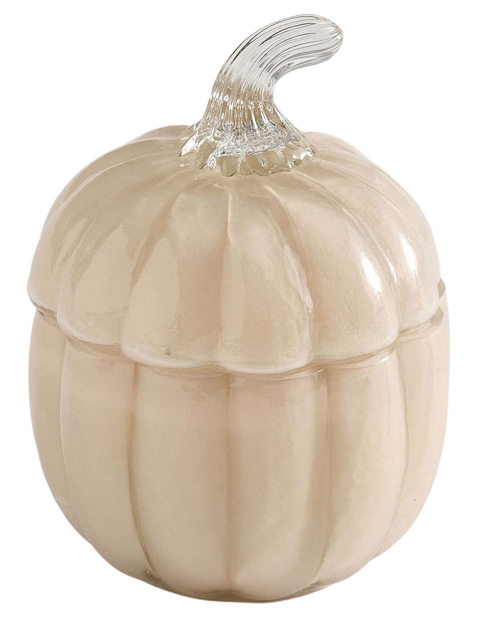 Figura decorativa de calabaza glass pumin de vidrio