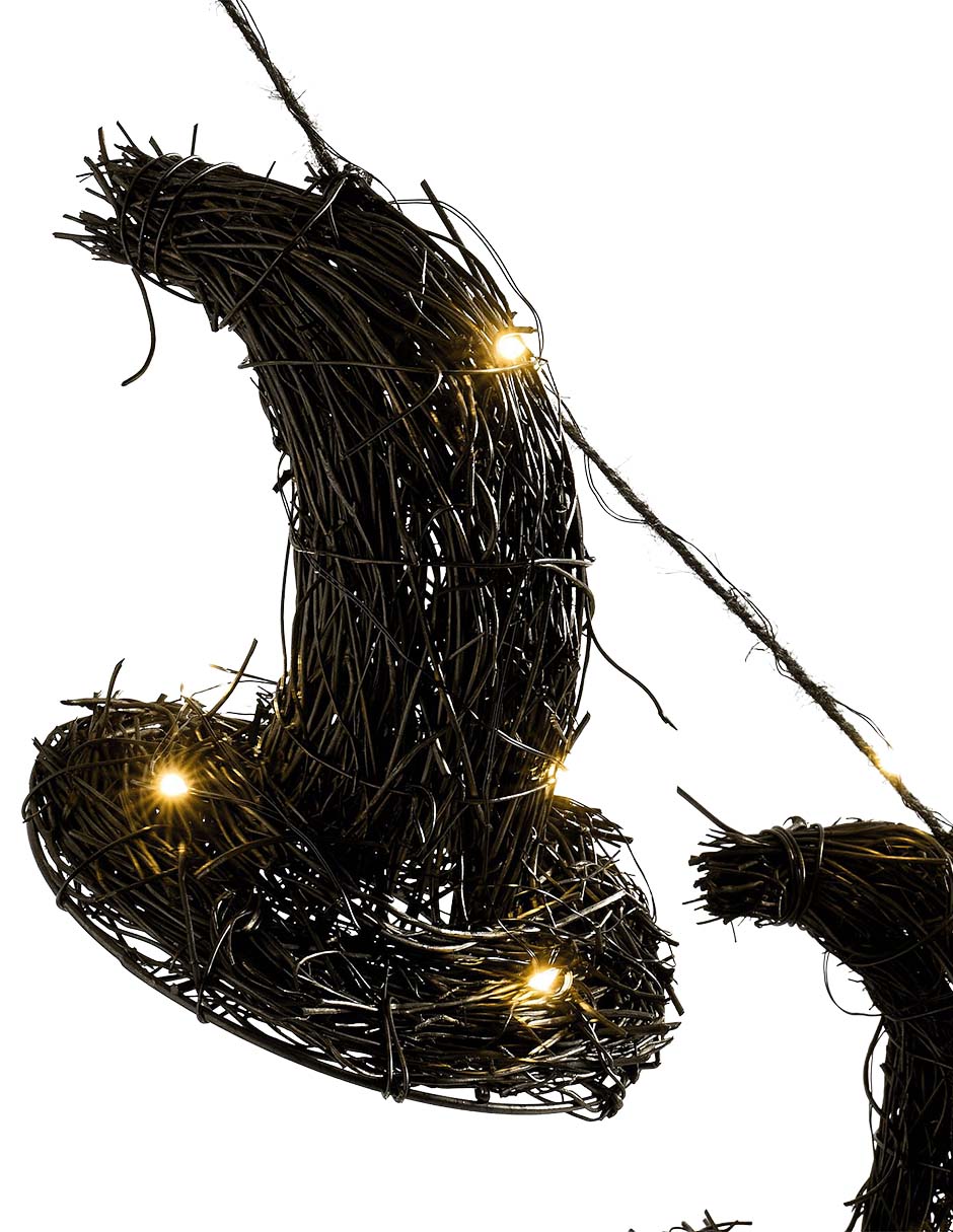 Serie luces lit witch hat string lights 183 cm 3