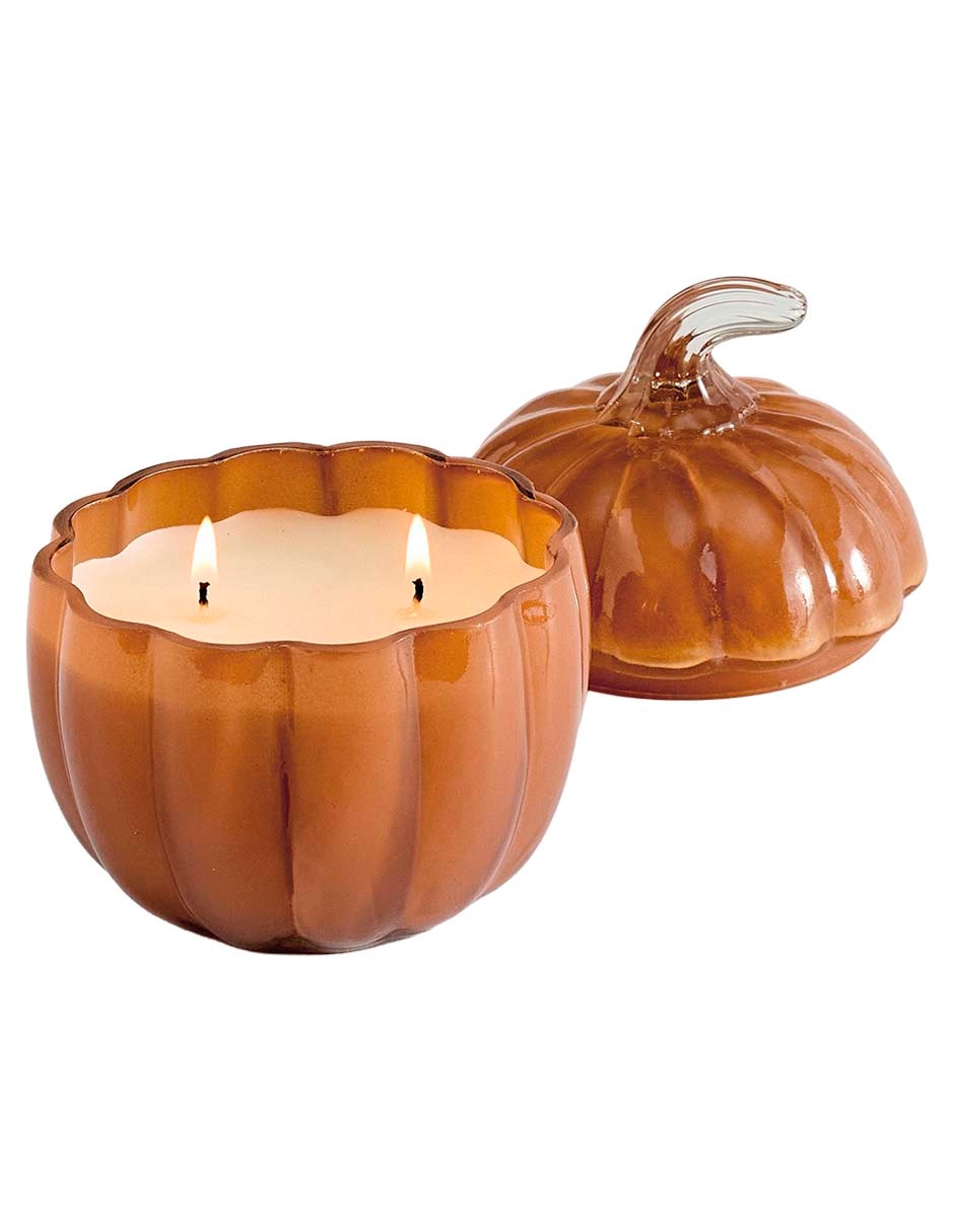 Figura decorativa con vela glass pumin de vidrio 3