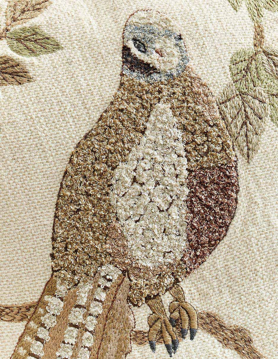 Funda cojín quail