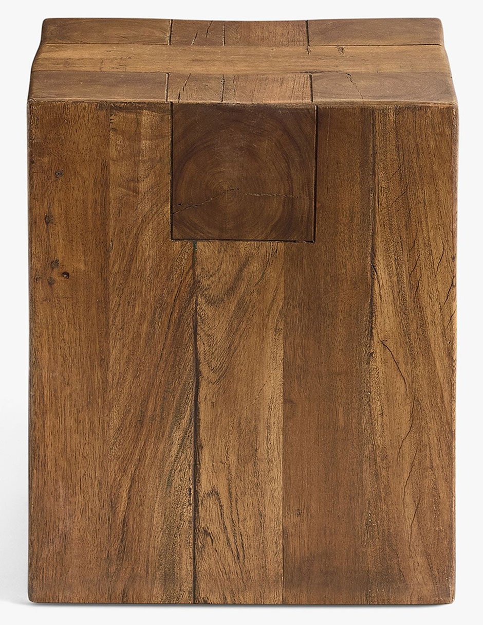 Mesa auxiliar Rustic Beam de madera