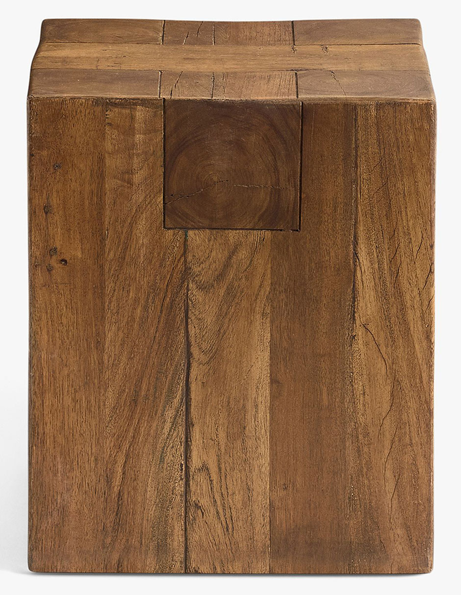 Mesa auxiliar Rustic Beam de madera 2