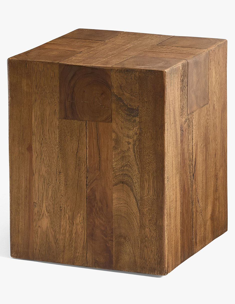 Mesa auxiliar Rustic Beam de madera 6