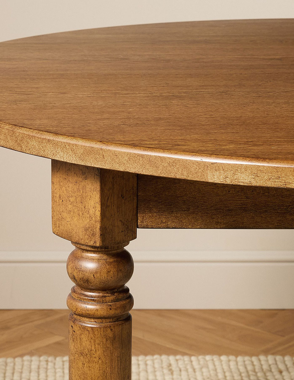 Mesa de comedor armable de madera 7