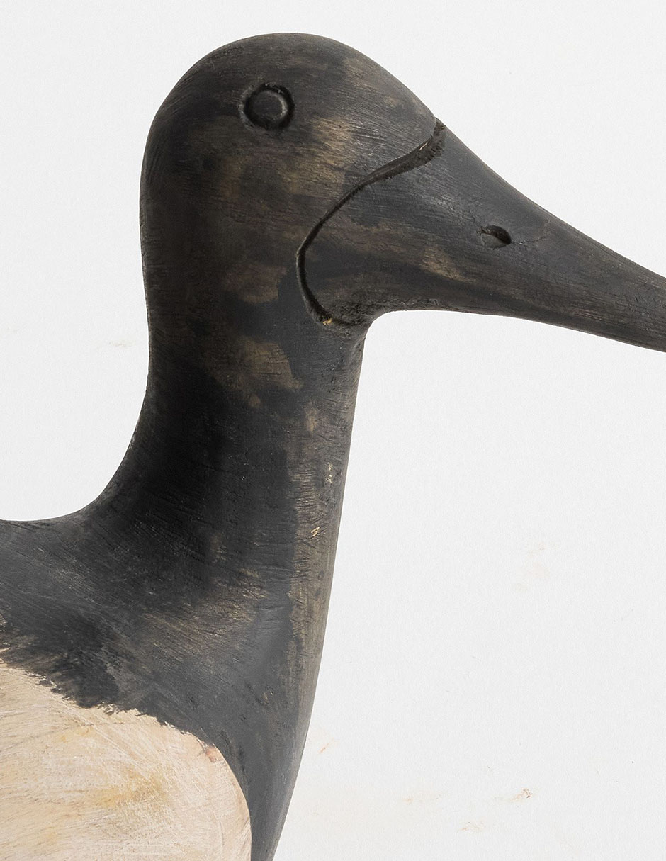 Figura decorativa de pato mallard duck de madera de mango 2