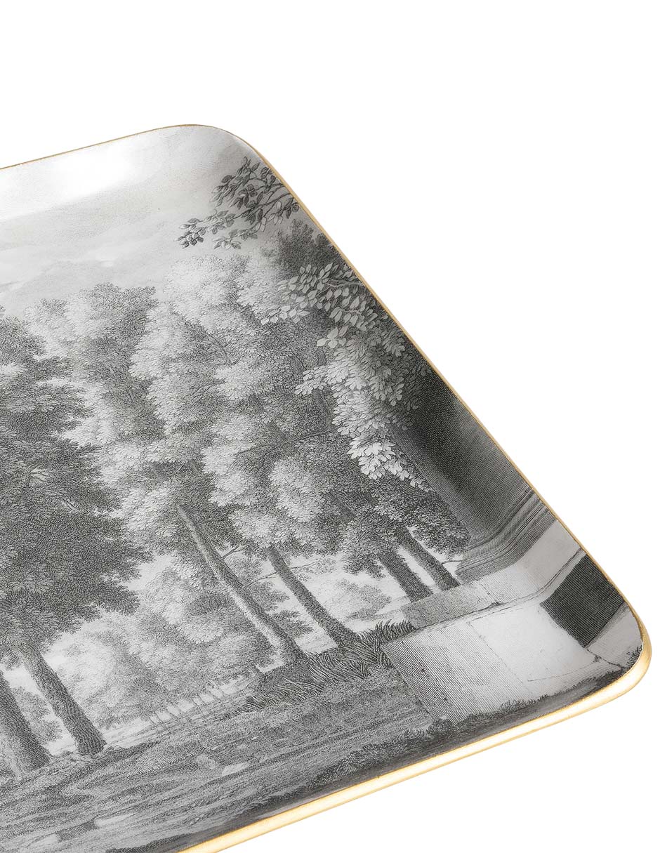 Charola Printed Enamel Fall de metal 2