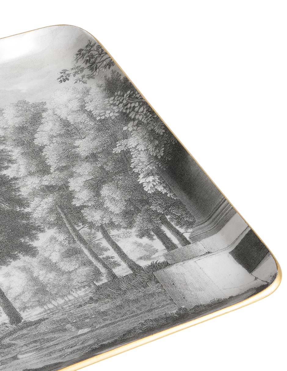 Charola printed enamel fall de plástico 3