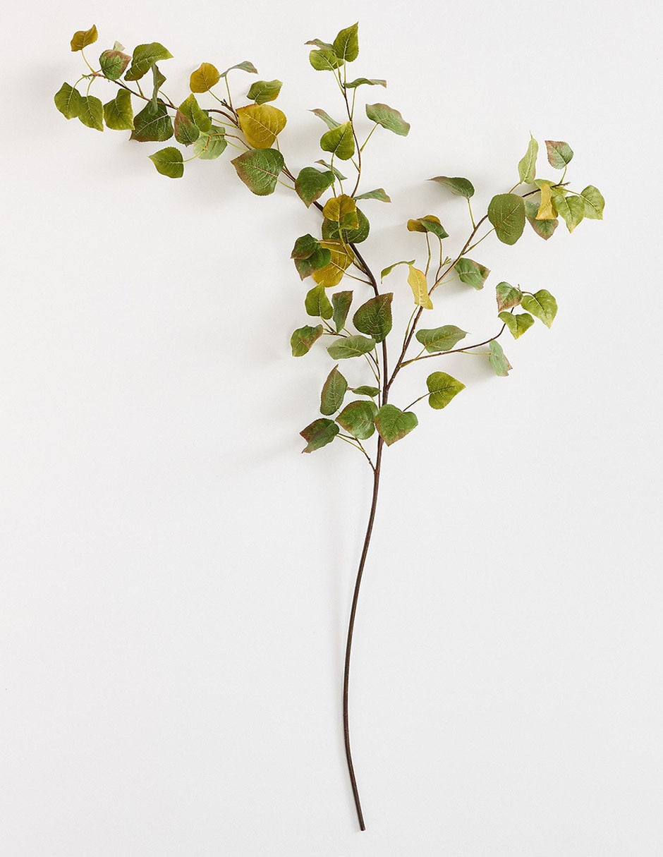 Vara hoja decorativa aspen leaf branch 1