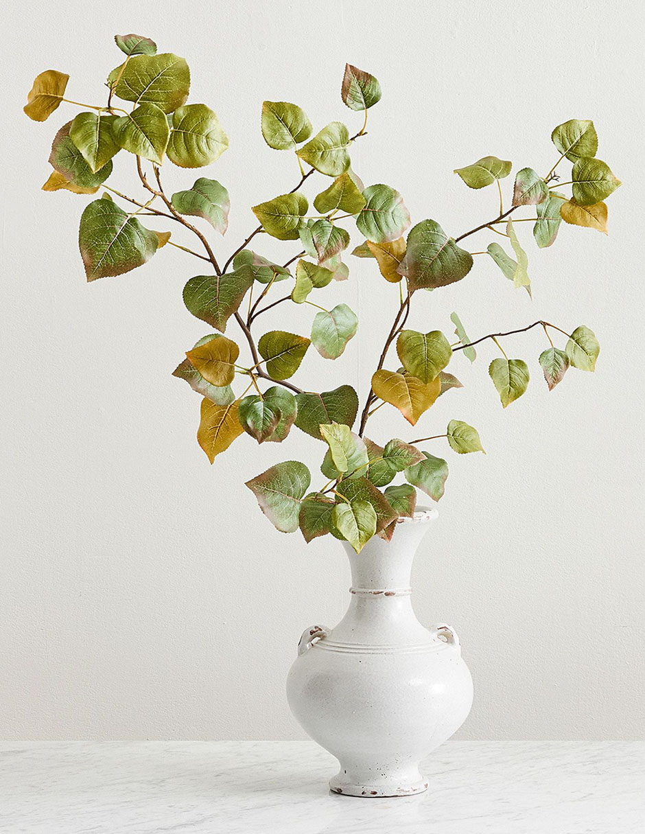 Vara hoja decorativa aspen leaf branch 3