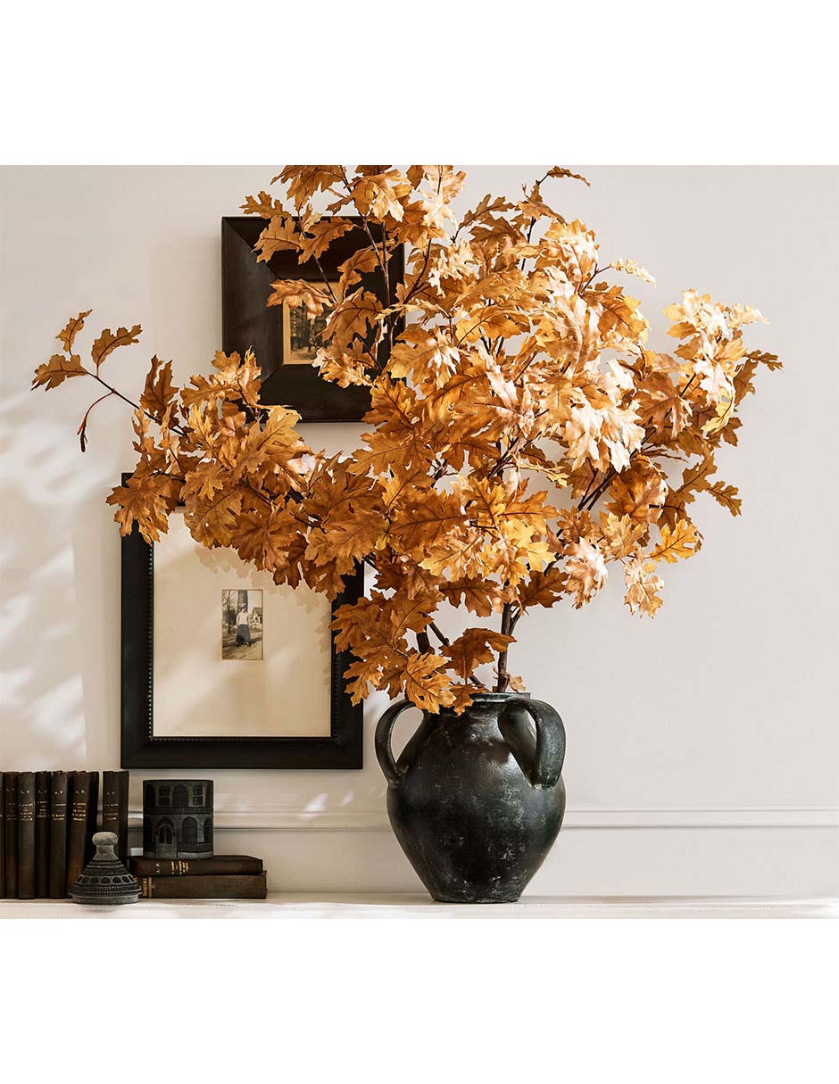 Rama decorativa oak leaf branch
