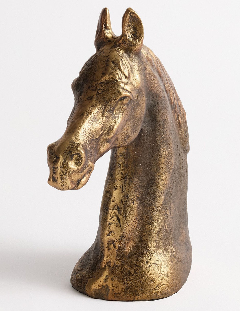 Figura decorativa de caballo Antique Horse de aluminio