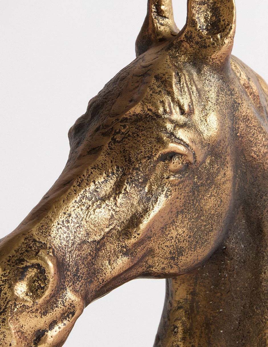Figura decorativa de caballo Antique Horse de aluminio 4
