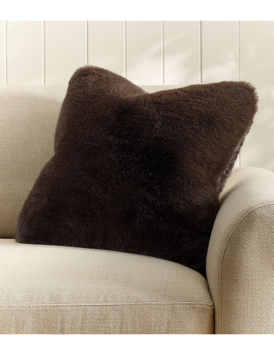 Funda cojín mink faux fur