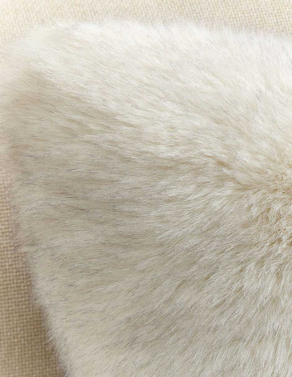Funda cojín mink faux fur