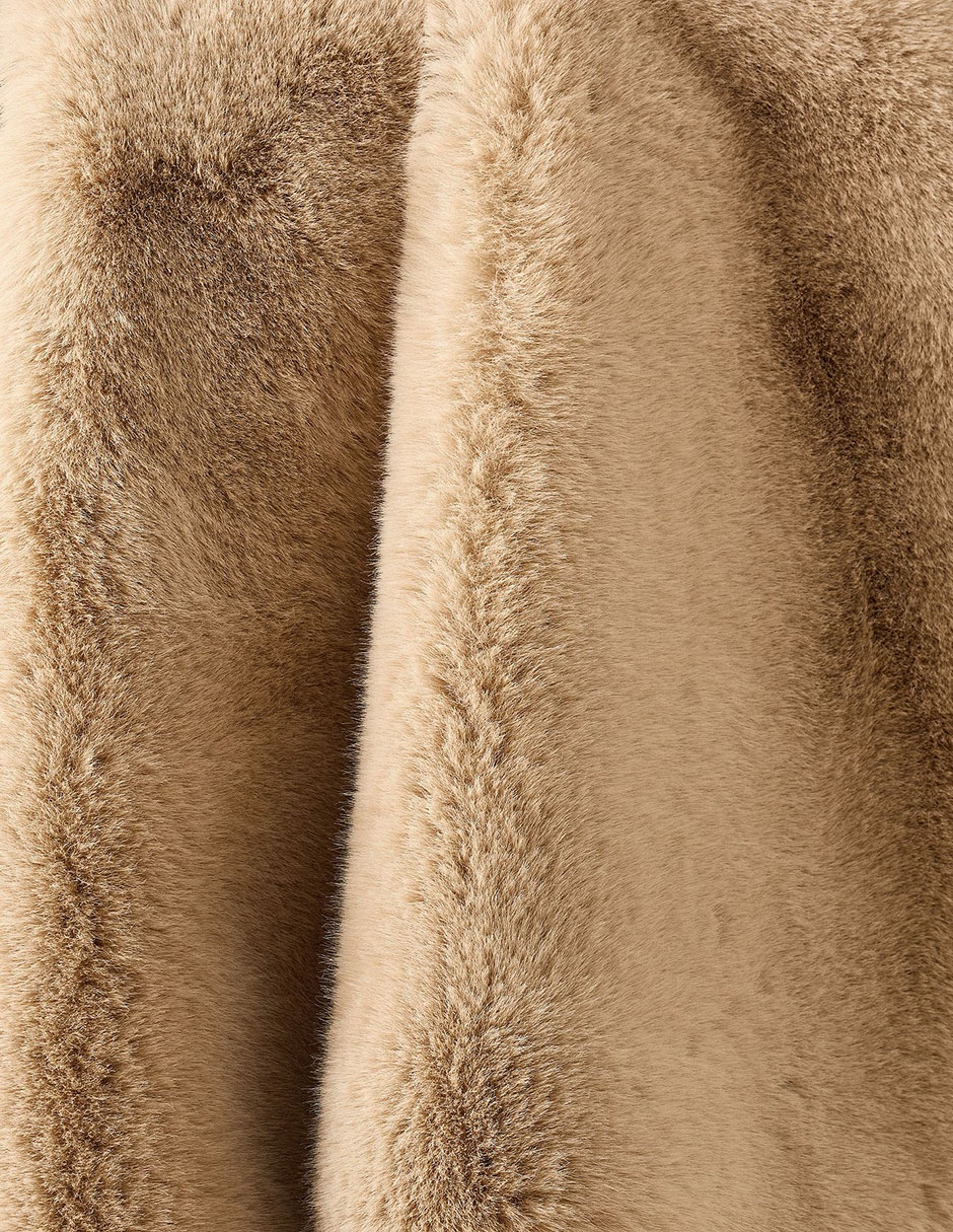 Frazada de tejido jacquard faux fur unisex 2