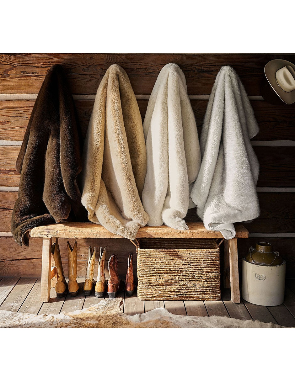 Frazada de tejido jacquard faux fur unisex Frazada de tejido jacquard faux fur unisex