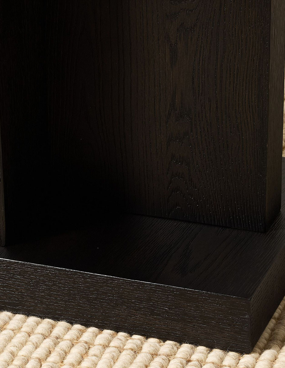 Mesa lateral Newport de madera 3