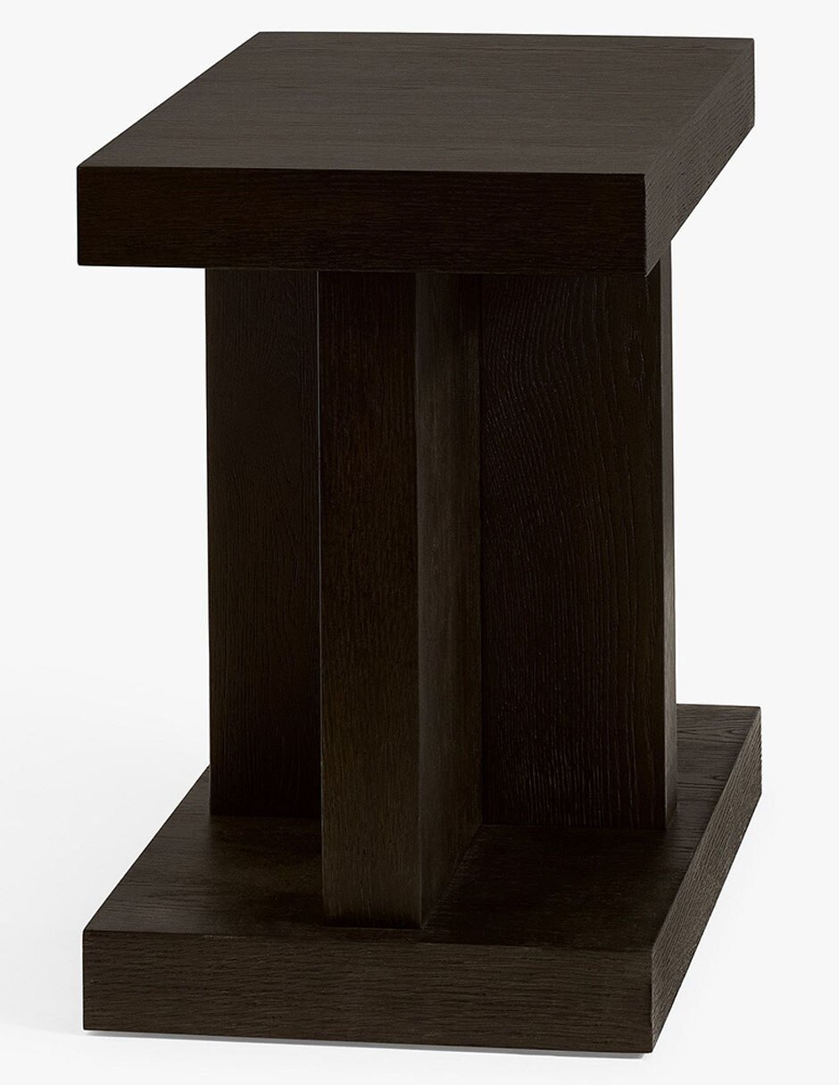 Mesa lateral Newport de madera 6