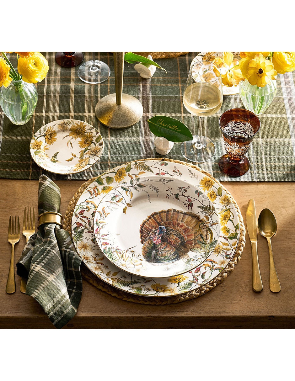 Set plato trinche bedford harvest de cerámica 4 piezas