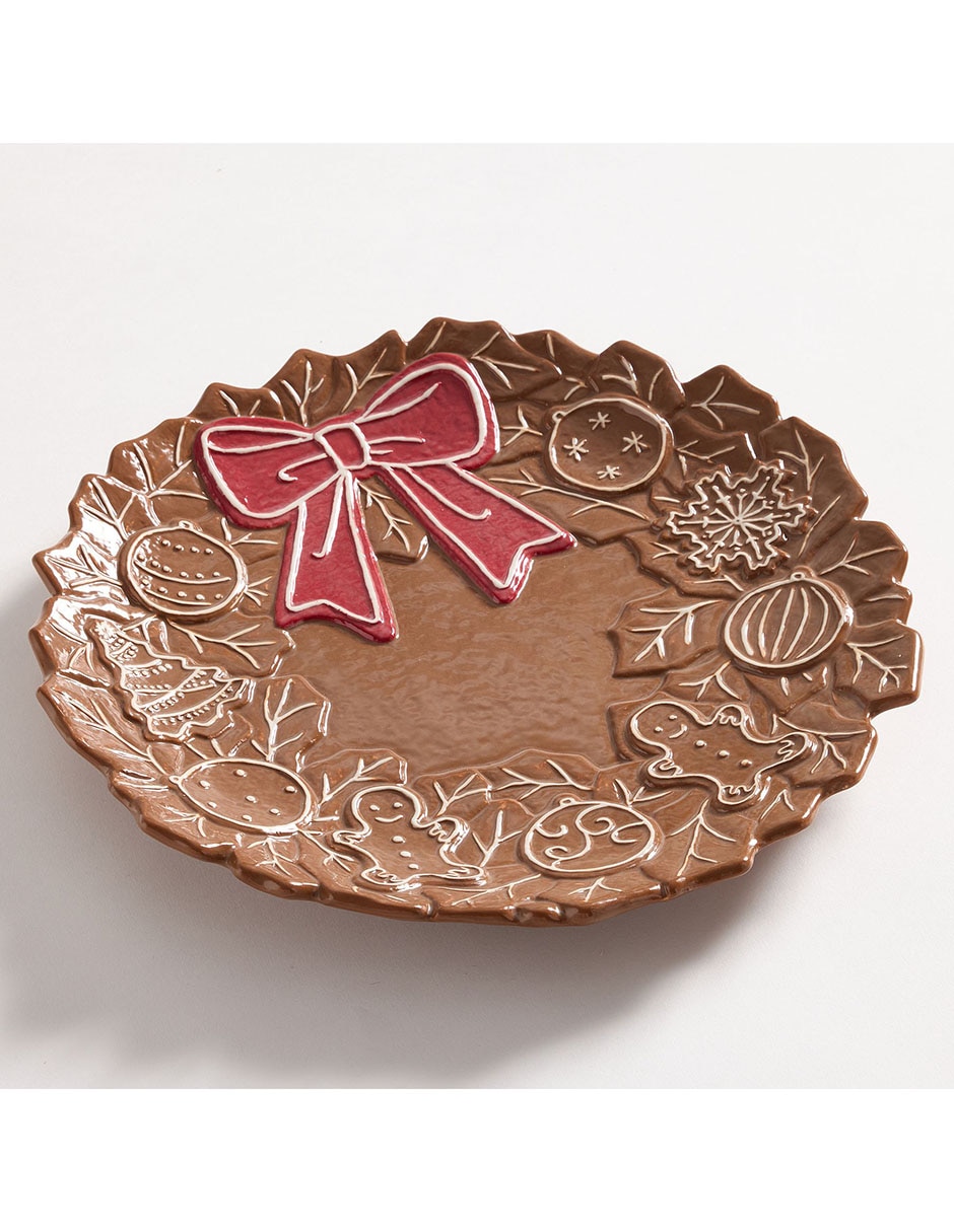 Platón Gingerbread de cerámica