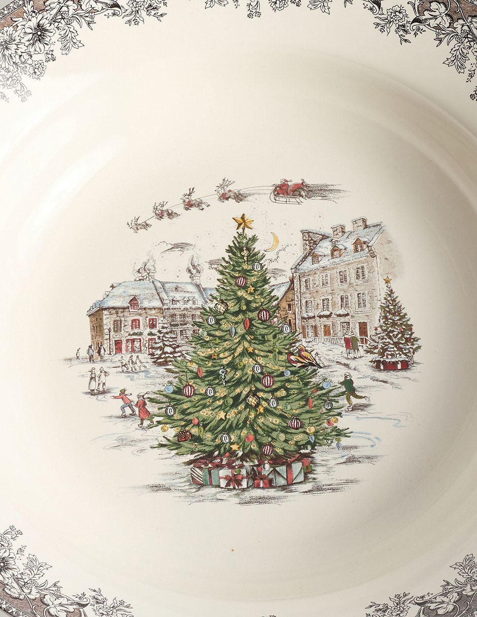Bowl Vintage Christmas de cerámica 3
