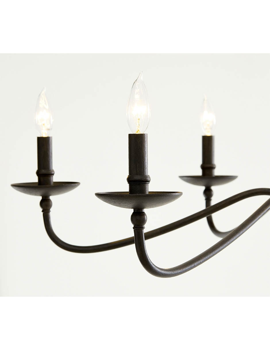 CANDELABRO PB LUCCA HIERRO, CH, NEGRO 4