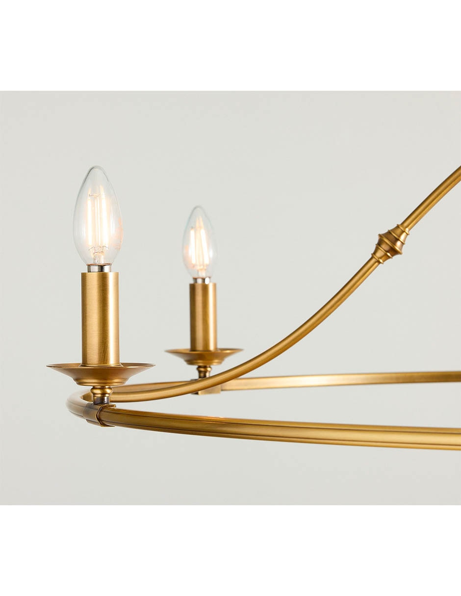 CANDELABRO PB OXFORD ACERO, DORADO 3